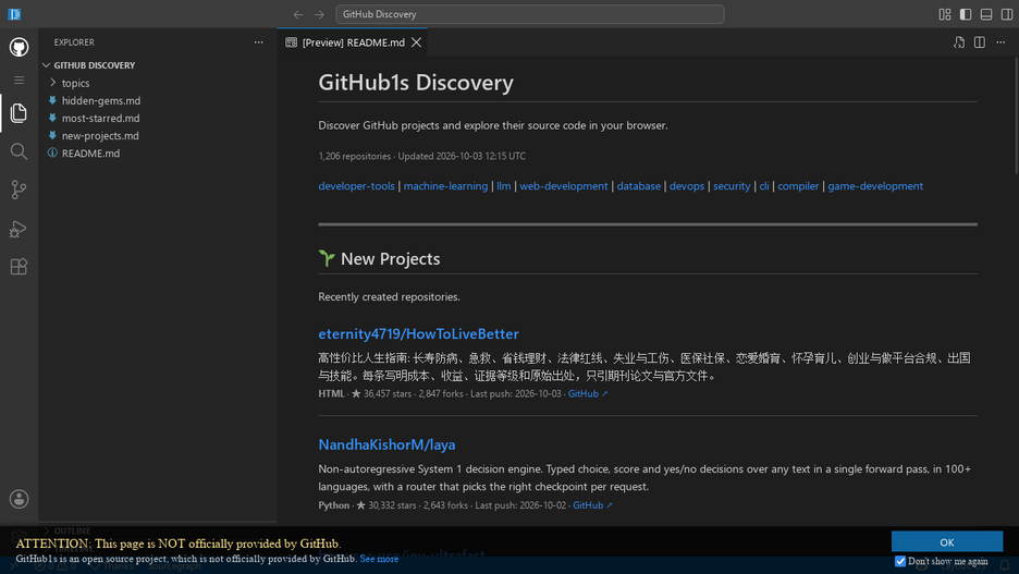 GitHub1s