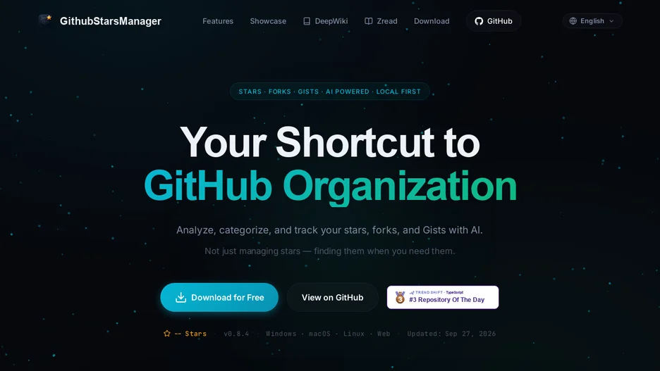 GithubStarsManager
