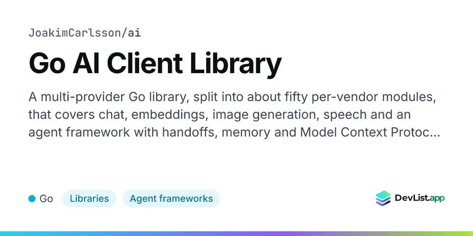 Go AI Client Library