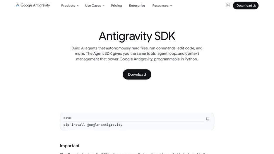 Google Antigravity SDK