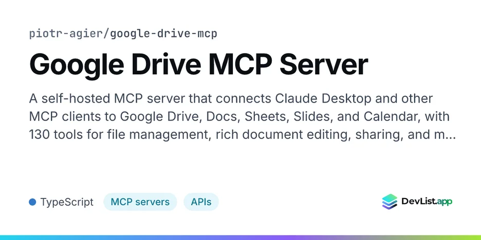 Google Drive MCP Server