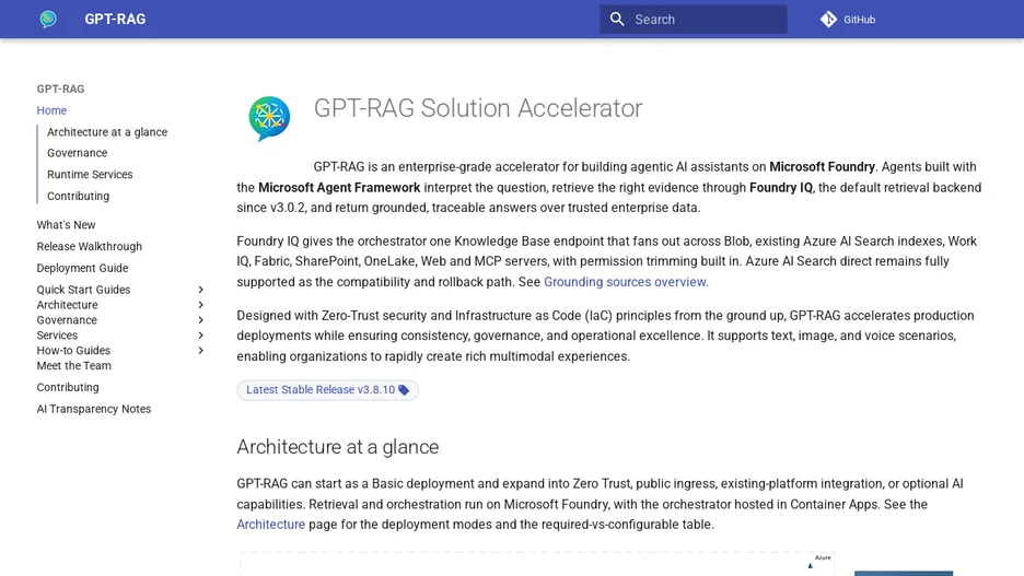 GPT-RAG Solution Accelerator