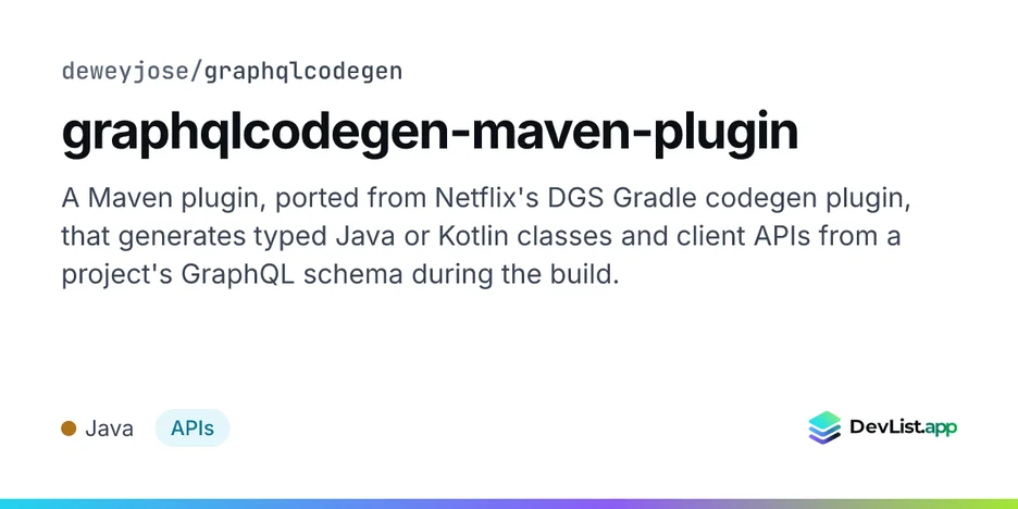 graphqlcodegen-maven-plugin