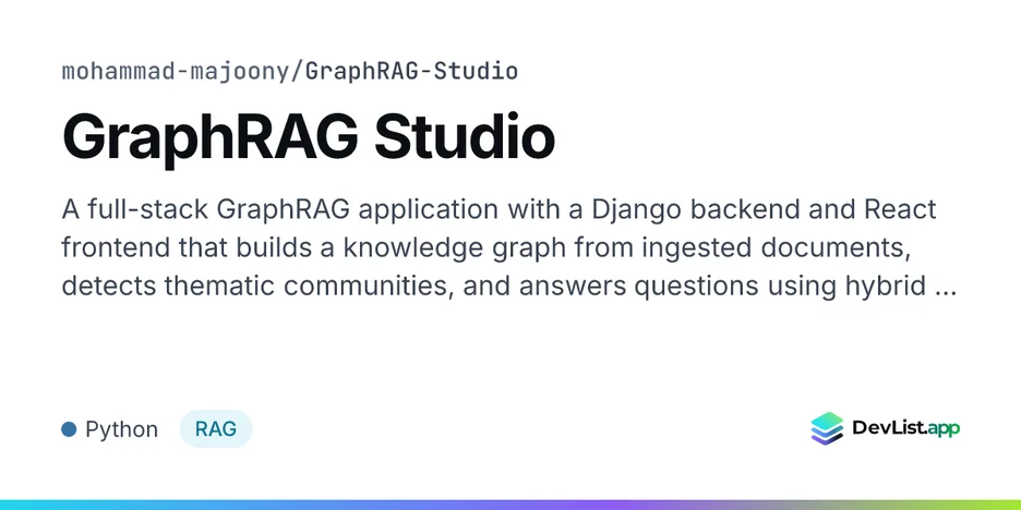 GraphRAG Studio