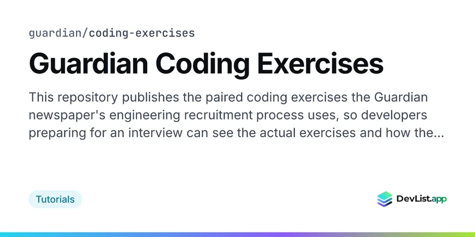 Guardian Coding Exercises