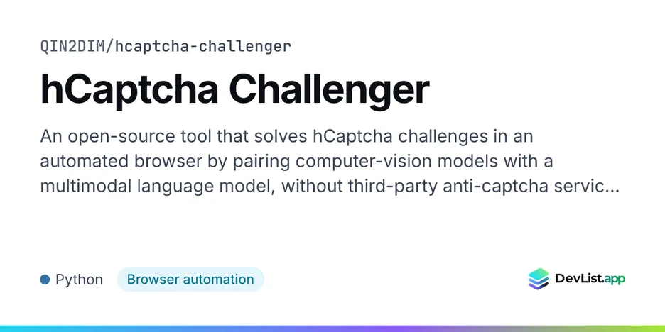 hCaptcha Challenger