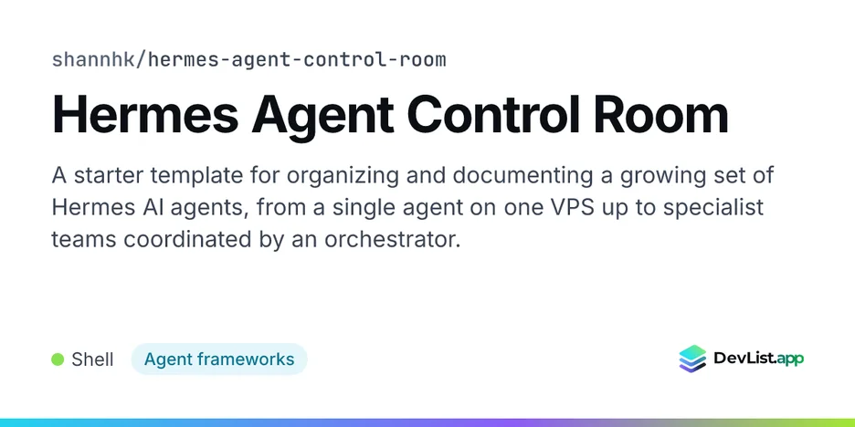 Hermes Agent Control Room