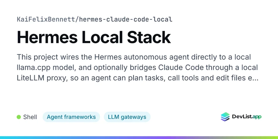 Hermes Local Stack