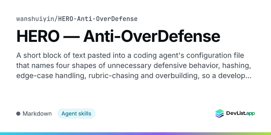 HERO — Anti-OverDefense