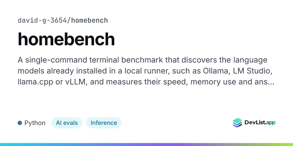 homebench