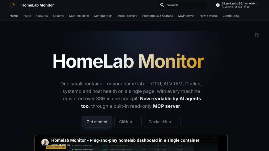 HomeLab Monitor