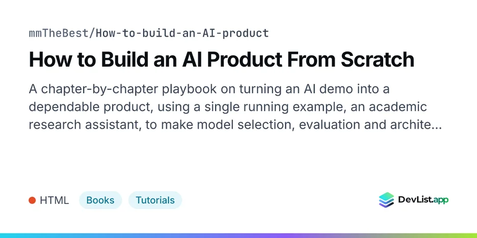 How to Build an AI Product From Scratch