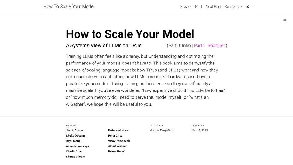 How To Scale Your Model