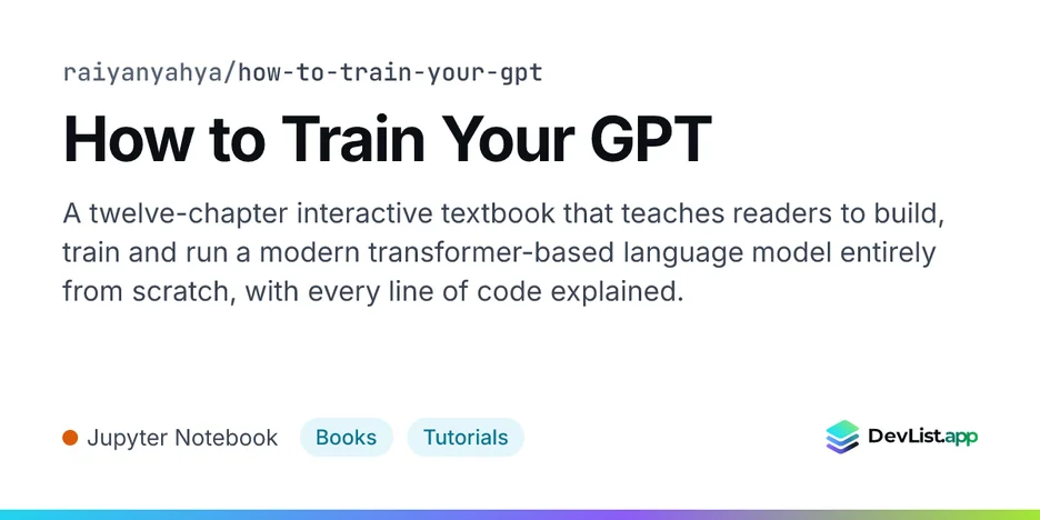 How to Train Your GPT