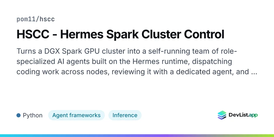 HSCC - Hermes Spark Cluster Control