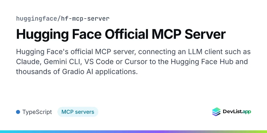 Hugging Face Official MCP Server