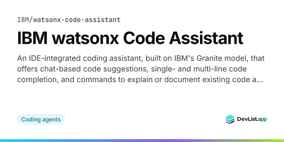 IBM watsonx Code Assistant