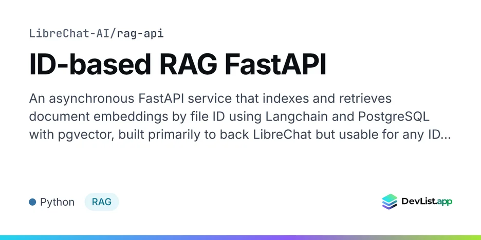 ID-based RAG FastAPI