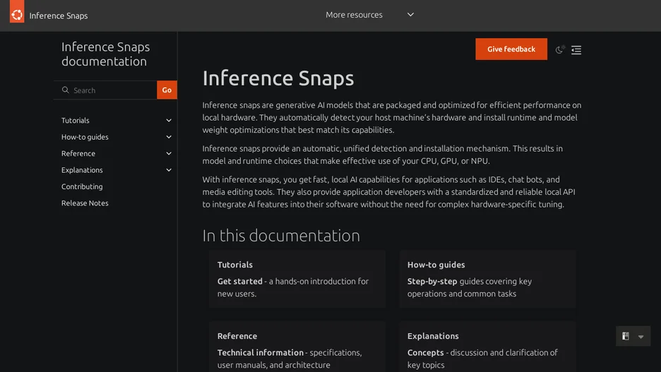Inference Snaps