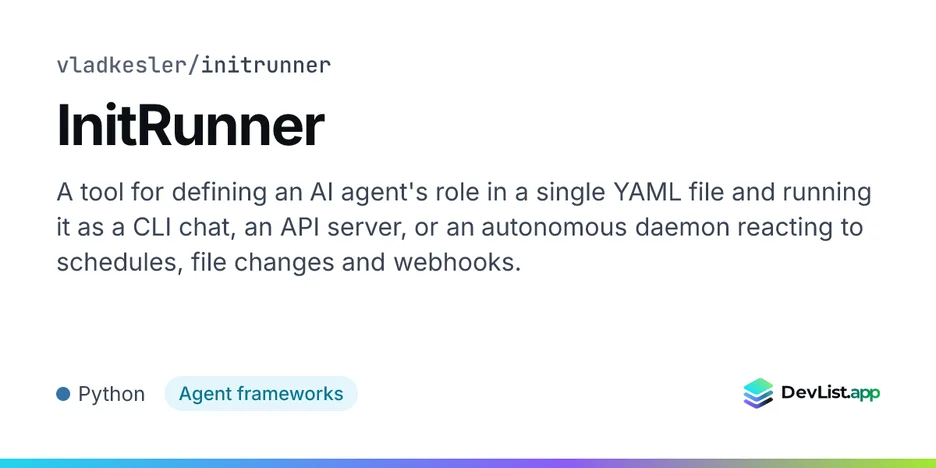 InitRunner