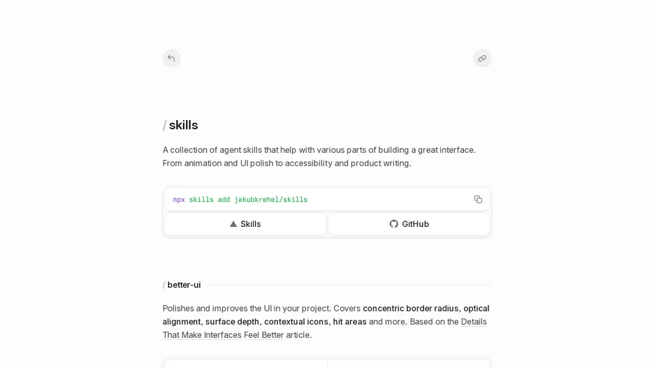 Interface Skills