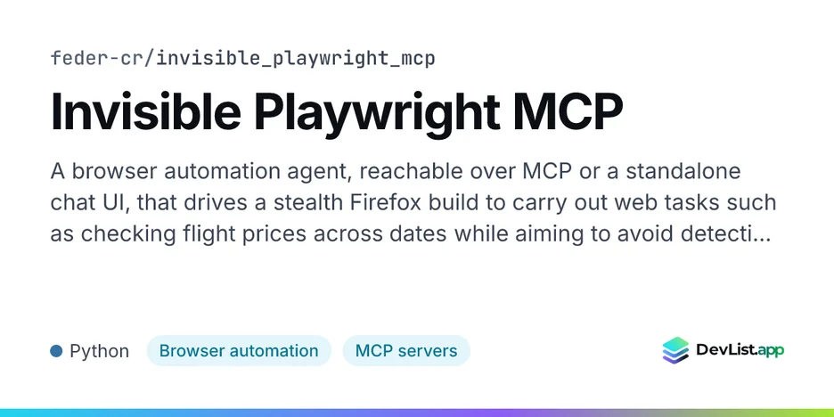 Invisible Playwright MCP