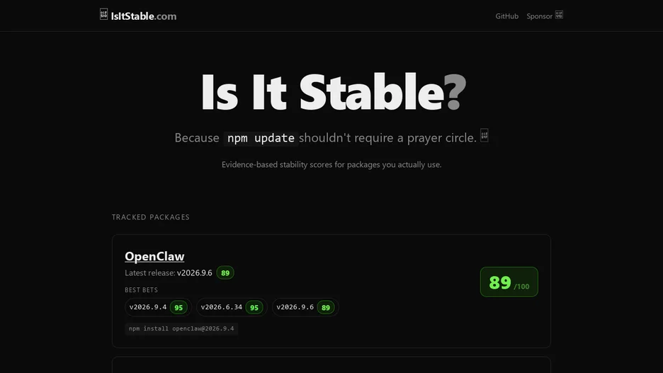 IsItStable