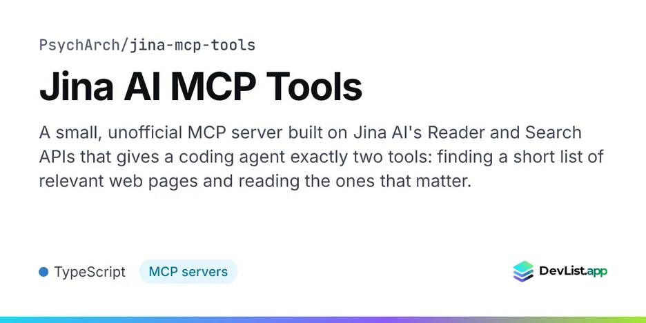 Jina AI MCP Tools