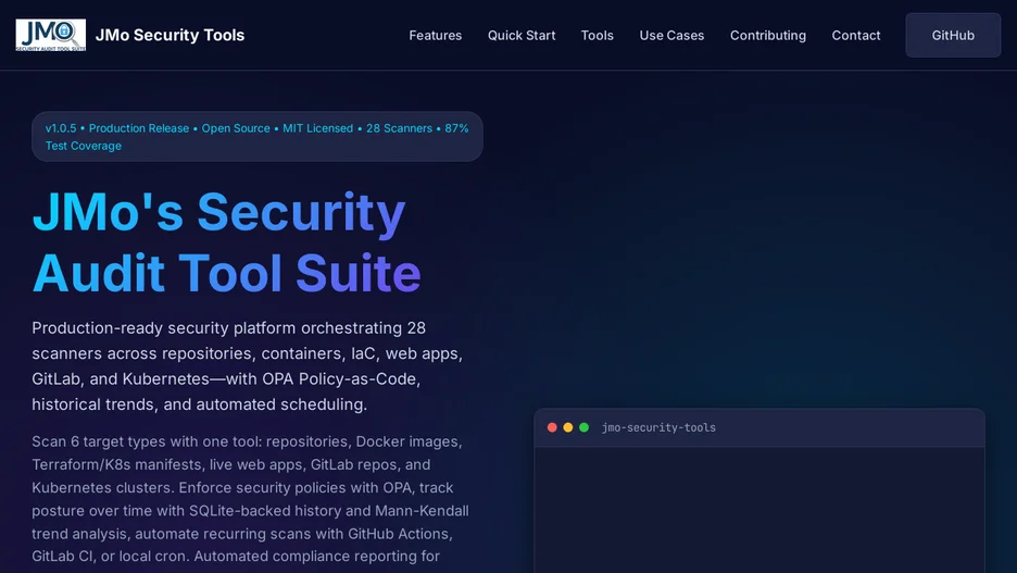 JMo Security Audit Tool Suite