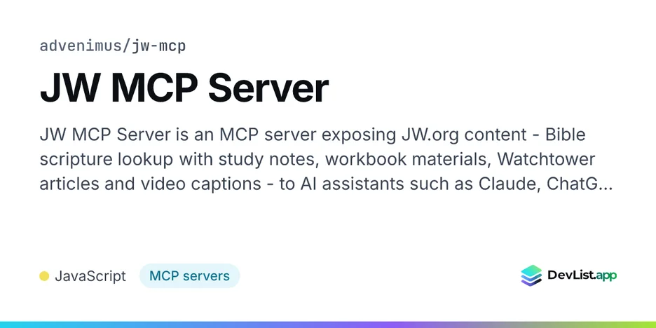 JW MCP Server