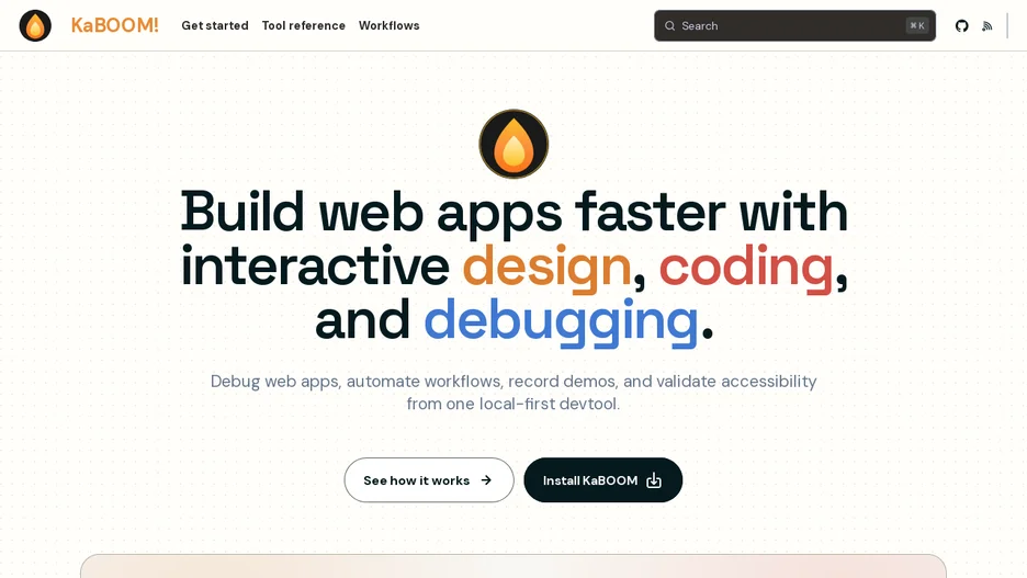 Kaboom Browser AI DevTools MCP