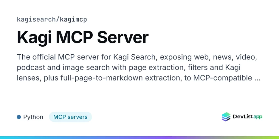 Kagi MCP Server