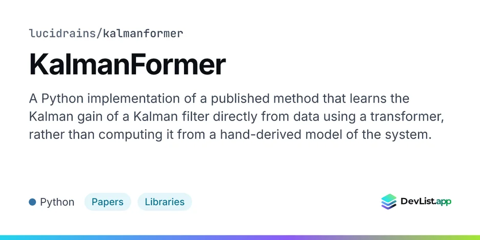 KalmanFormer
