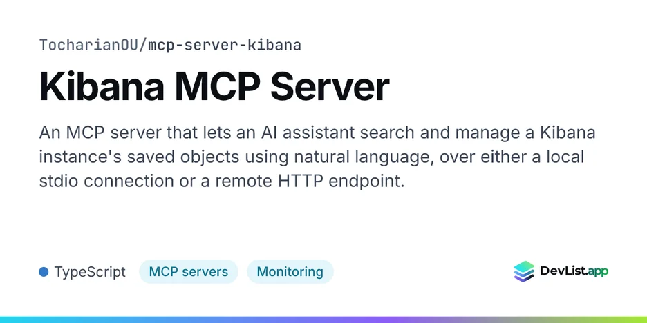 Kibana MCP Server