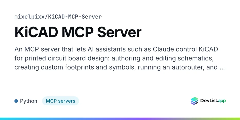 KiCAD MCP Server