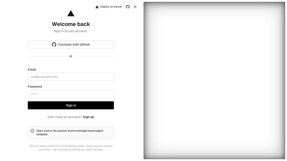 Knowledge Agent Template