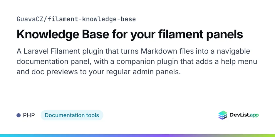 Knowledge Base for your filament panels