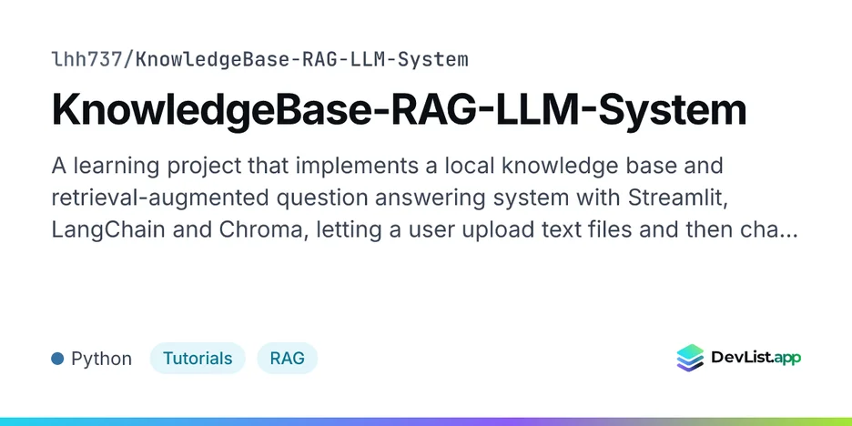 KnowledgeBase-RAG-LLM-System