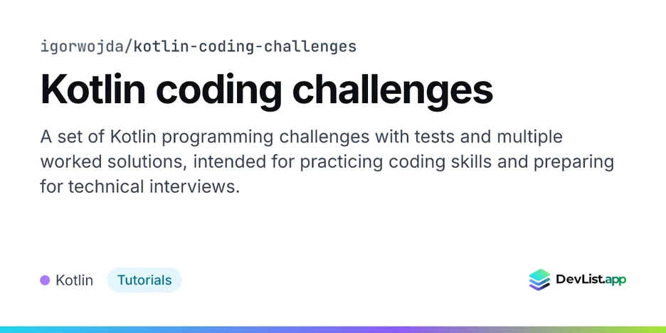 Kotlin coding challenges