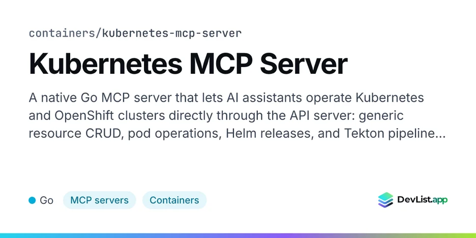 Kubernetes MCP Server