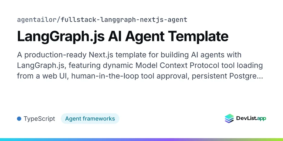 LangGraph.js AI Agent Template