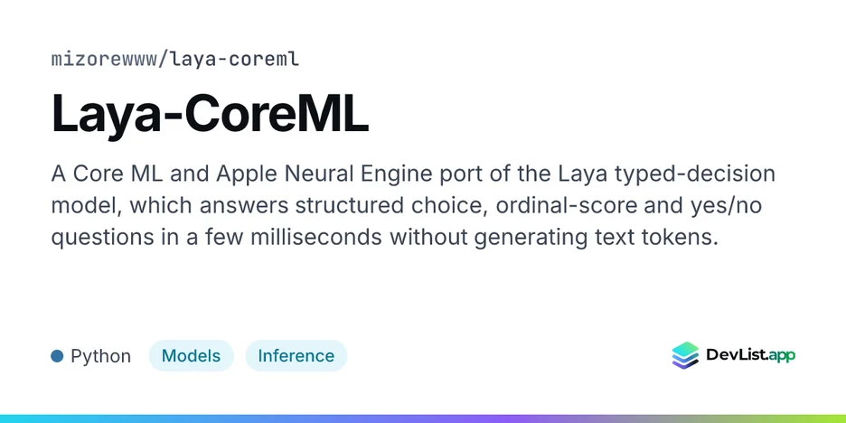 Laya-CoreML