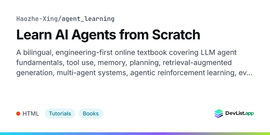 Learn AI Agents from Scratch
