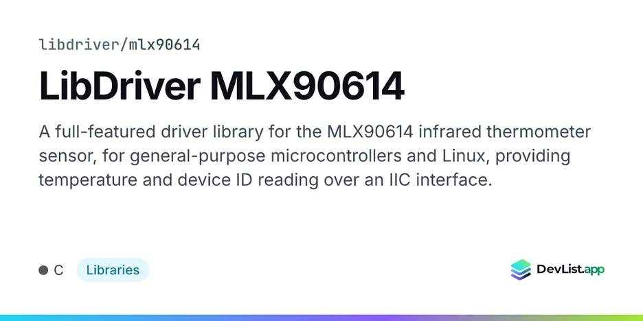 LibDriver MLX90614