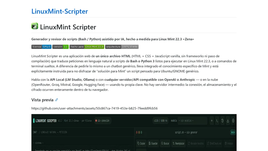 LinuxMint Scripter