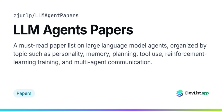 LLM Agents Papers