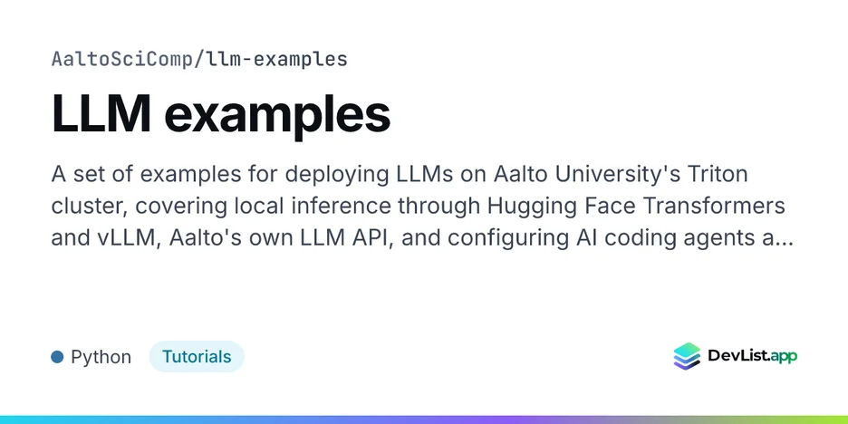 LLM examples