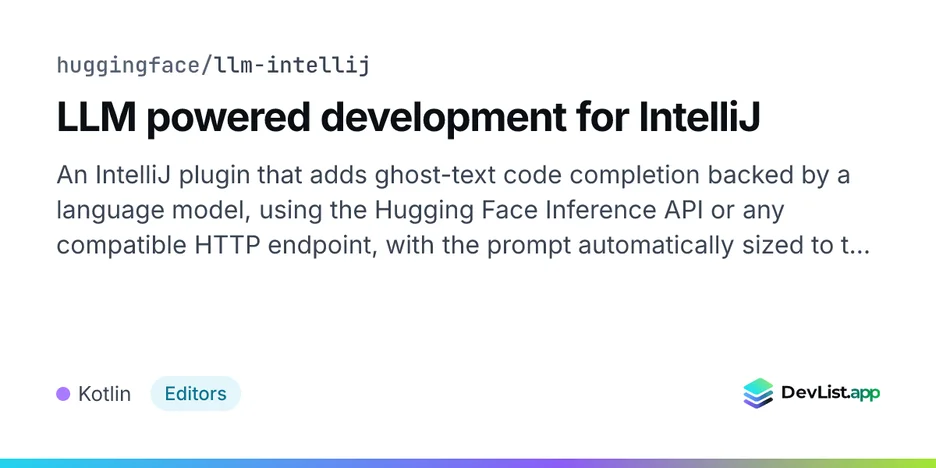 LLM powered development for IntelliJ