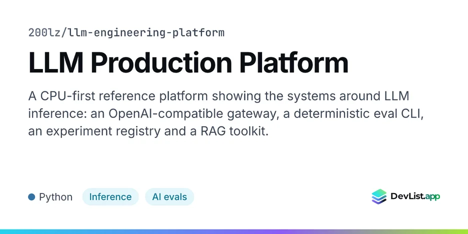 LLM Production Platform