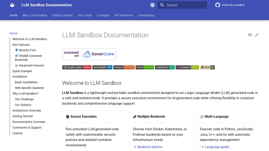 LLM Sandbox